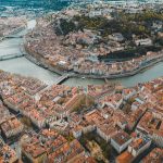 Vue aérienne de la ville de Lyon