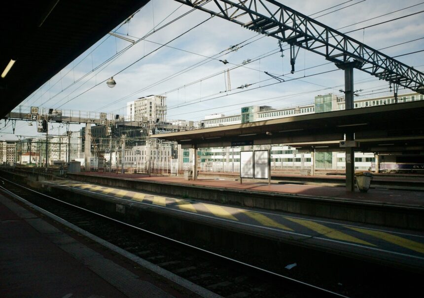 Gare ferroviaire à Lyon